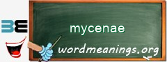 WordMeaning blackboard for mycenae